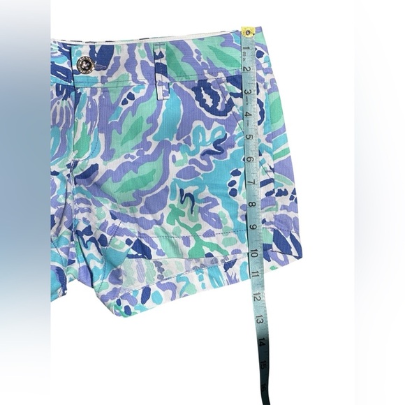 Lilly Pulitzer The Walsh Nice Ink Cotton Button Shorts Women’s 4 – Inseam 3” - Picture 5 of 7